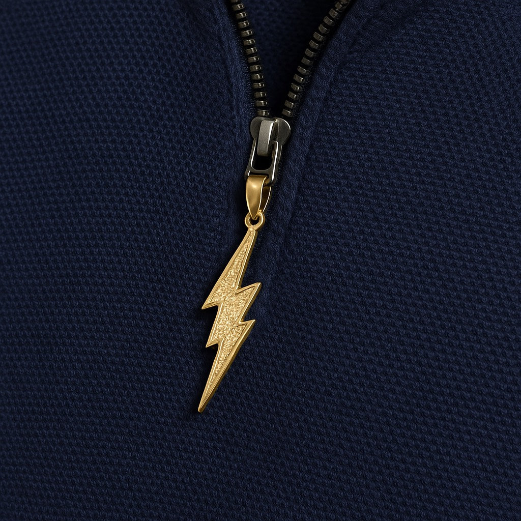 Bolt — Gold Pendant