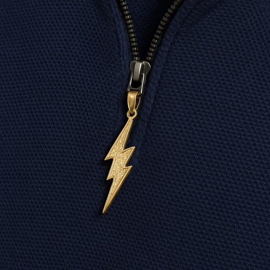 Bolt — Gold Pendant